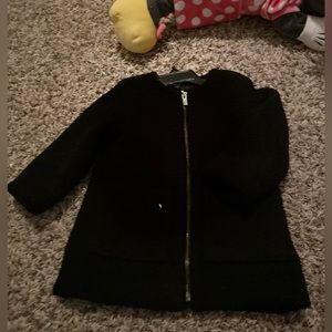 Gap black sherpa coat 18-24. M